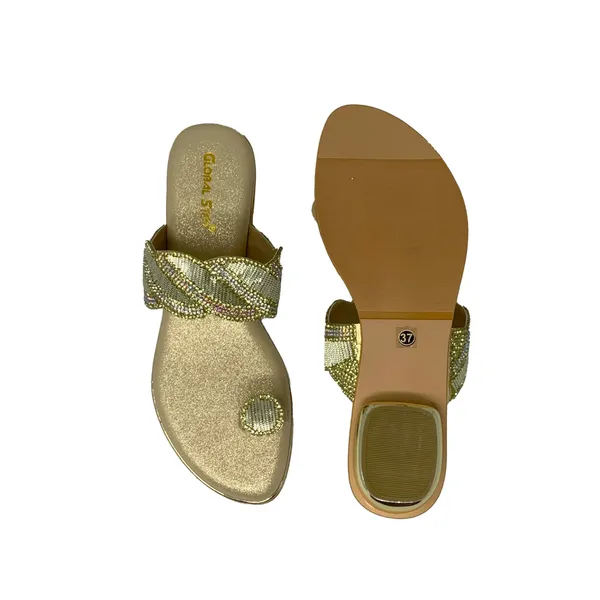 Gold_Vegan_Leather_Premium_&_Elegant_Sandals_For_Women