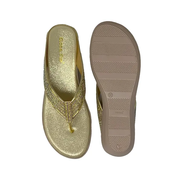 Gold_Vegan_Leather_Premium_&_Elegant_Sandals_For_Women