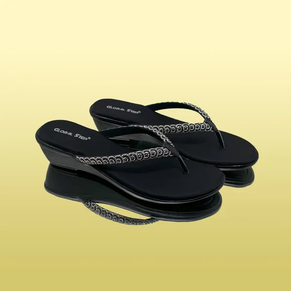 Black_Vegan_Leather_Premium_&_Elegant_Wedges_For_Women