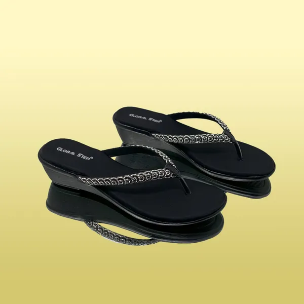 Black_Vegan_Leather_Premium_&_Elegant_Wedges_For_Women