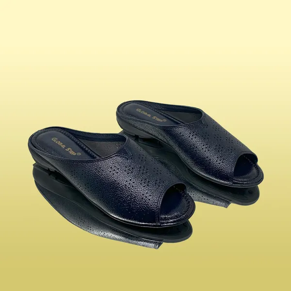 Navy_Dry-Milled_Leather_Premium_&_Elegant_Slippers_For_Women