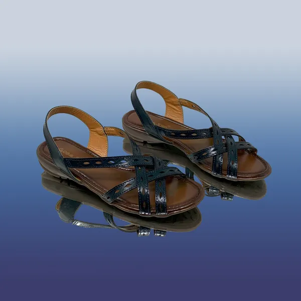Navy_Varnish_Leather_Premium_&_Elegant_Sandals_For_Women