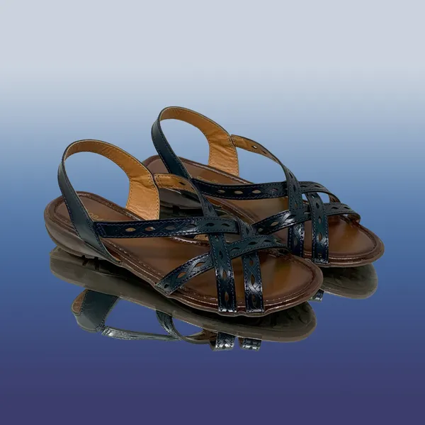 Navy_Varnish_Leather_Premium_&_Elegant_Sandals_For_Women