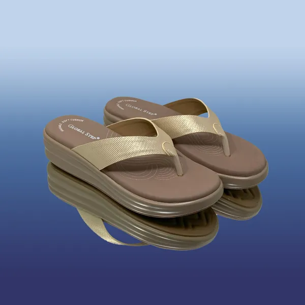 Gold_Vegan_Leather_Premium_&_Elegant_Slippers_For_Women