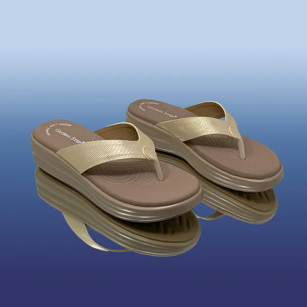 Gold_Vegan_Leather_Premium_&_Elegant_Slippers_For_Women
