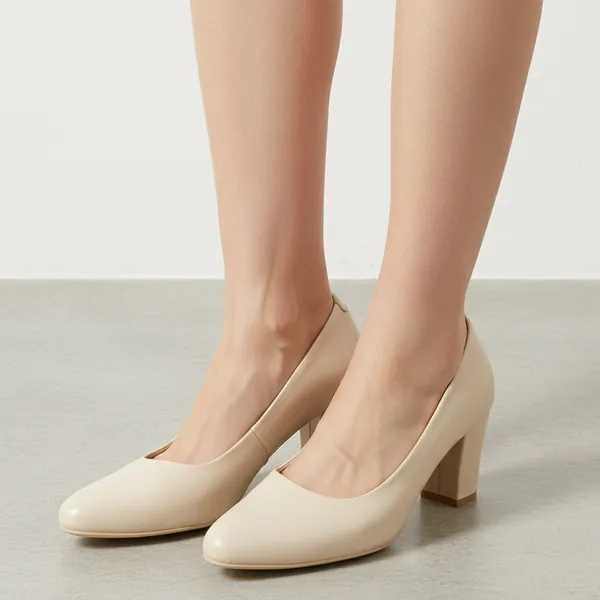 Beige_Vegan_Leather_Premium_&_Elegant_Flats_For_Women