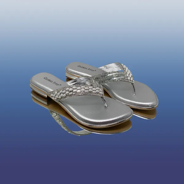 Silver_Vegan_Leather_Premium_&_Elegant_Sandals_For_Women