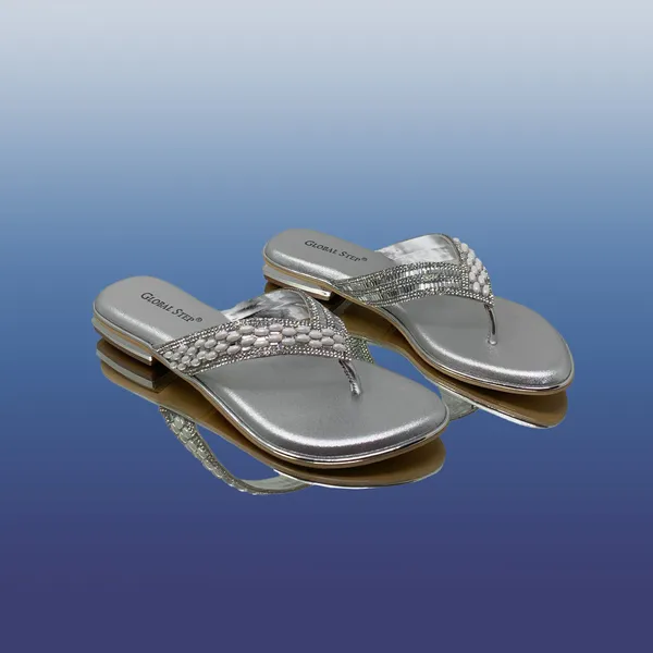 Silver_Vegan_Leather_Premium_&_Elegant_Sandals_For_Women