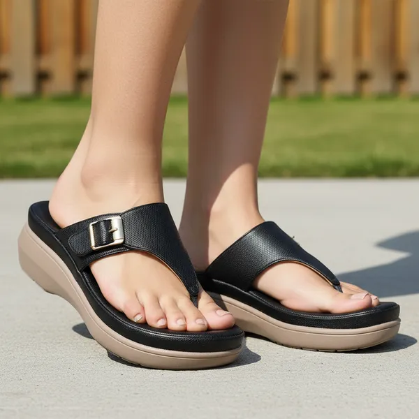 Black_Vegan_Leather_Premium_&_Elegant_Sandals_For_Women