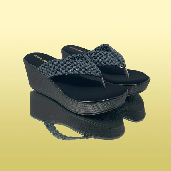 Black_Vegan_Leather_Premium_&_Elegant_Wedges_For_Women