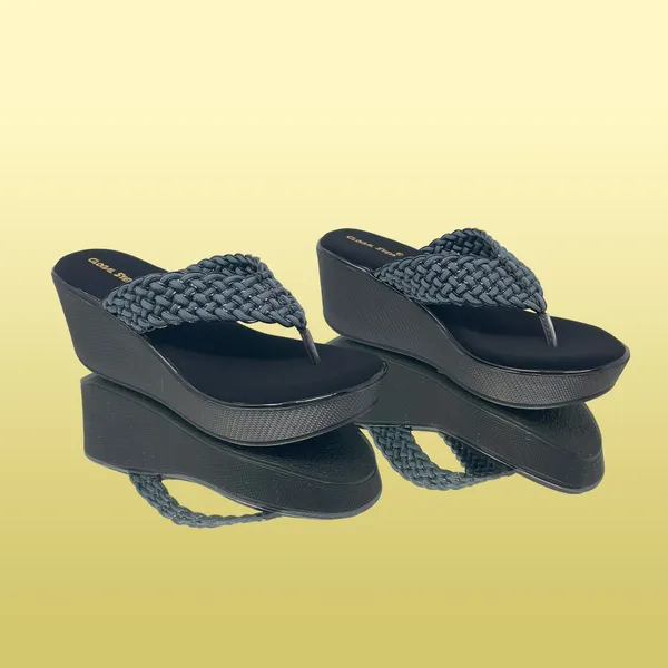 Black_Vegan_Leather_Premium_&_Elegant_Wedges_For_Women