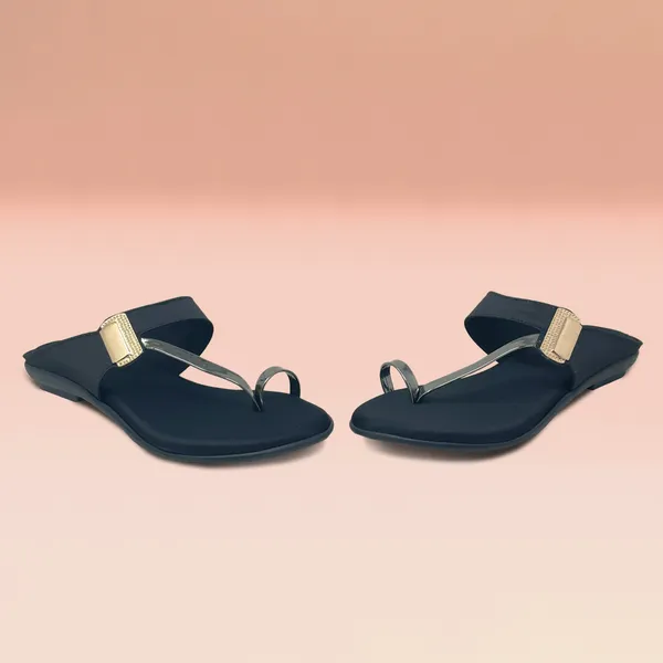 Black_Vegan_Leather_Premium_&_Elegant_Comfy_Flats_For_Women