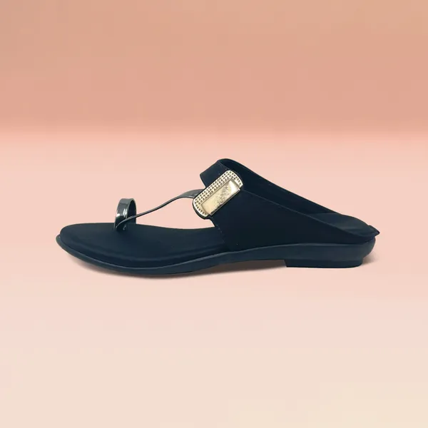 Black_Vegan_Leather_Premium_&_Elegant_Comfy_Flats_For_Women
