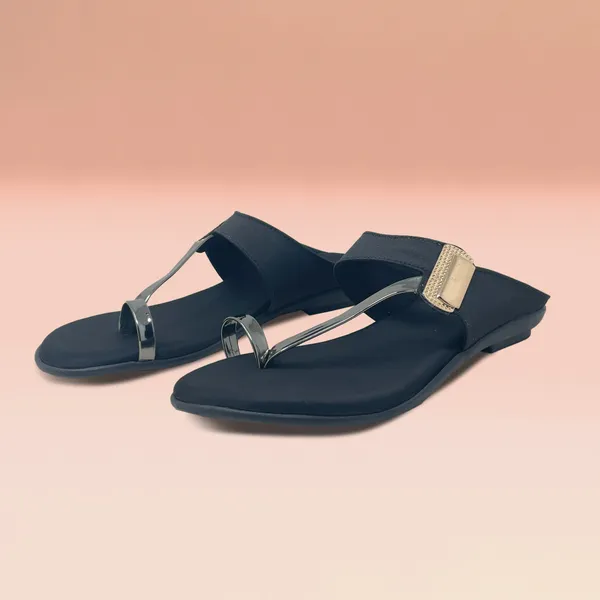 Black_Vegan_Leather_Premium_&_Elegant_Comfy_Flats_For_Women