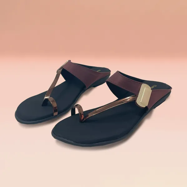 Brown_Vegan_Leather_Premium_&_Elegant_Comfy_Flats_For_Women