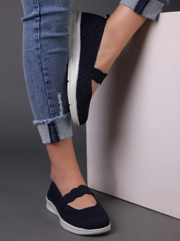 Navy_Blue_Vegan_Leather_Premium_&_Elegant_Flats_For_Women