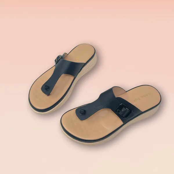 Black_Vegan_Leather_Premium_&_Elegant_Comfy_Flats_For_Women