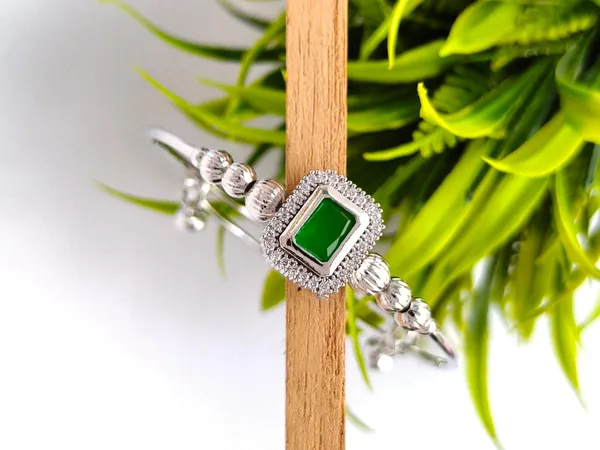 Chaya_Silver_Plated_Anti_Tarnish_Green_Ruby_Bracelet