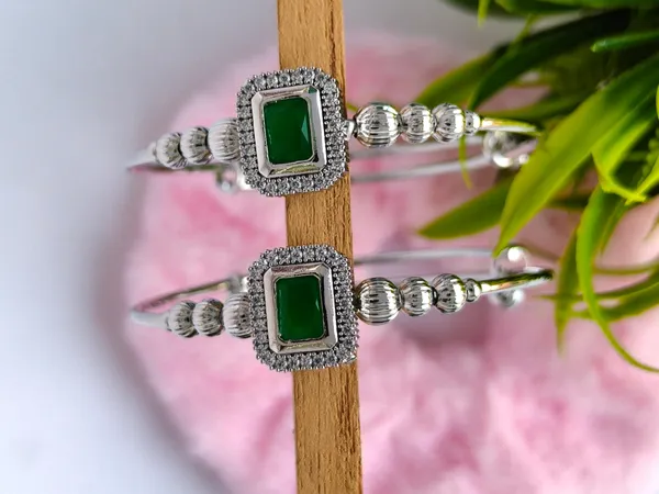 Chaya_Silver_Plated_Anti_Tarnish_Green_Ruby_Bracelet