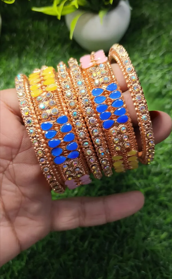 Set_of_6_Chitra_Glossy_Antique_Rose_Gold_Finish_Anti_Tarnish_Bridal_Chuda