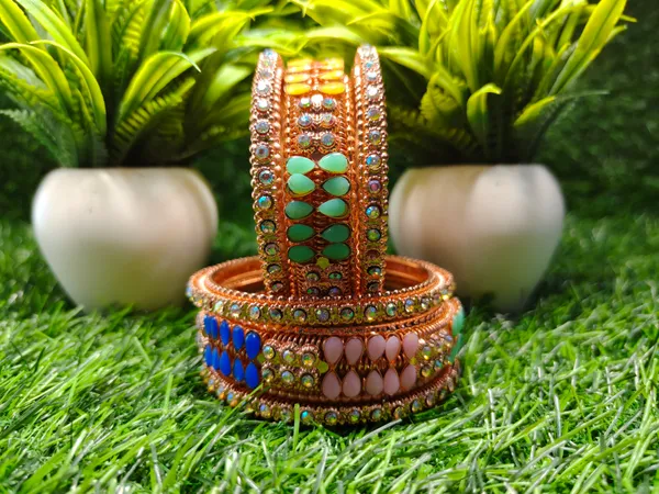 Set_of_6_Chitra_Glossy_Antique_Rose_Gold_Finish_Anti_Tarnish_Bridal_Chuda