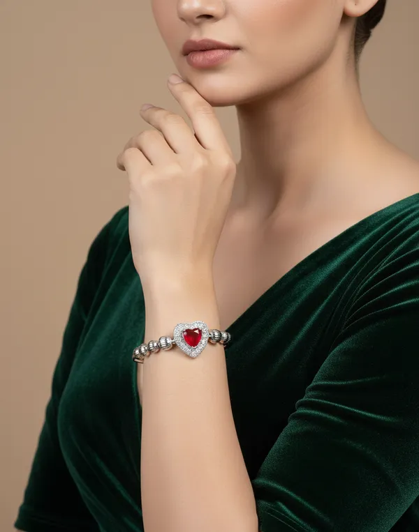Valentine_Silver_Plated_Anti_Tarnish_Valentine_Red_Heart_Bracelet