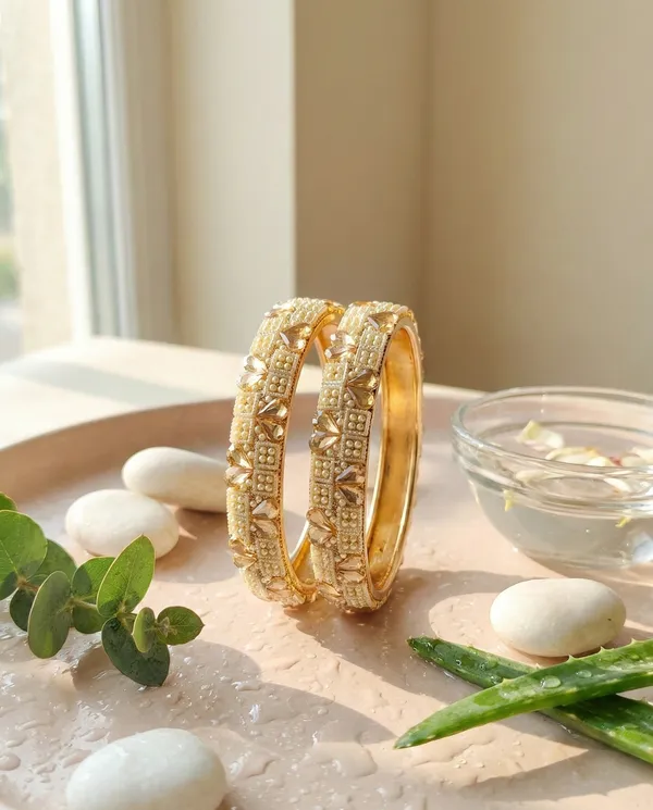 Mahima_Bangle__|_Gold_Plated_|_Heart-Shaped_American_Diamond_|_Set_of_2