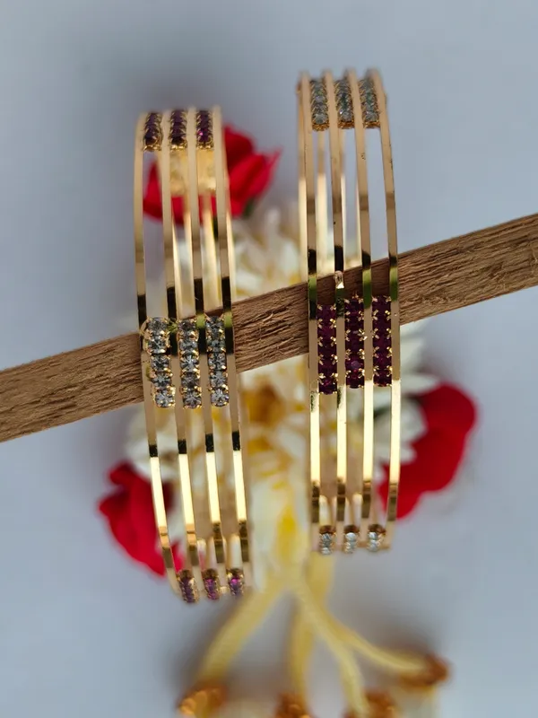 Set_of_2_Mrinal_American_Diamond_Open_Cage_Design_Anti_Tarnish_Bracelet