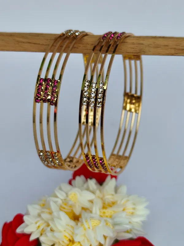 Set_of_2_Mrinal_American_Diamond_Open_Cage_Design_Anti_Tarnish_Bracelet