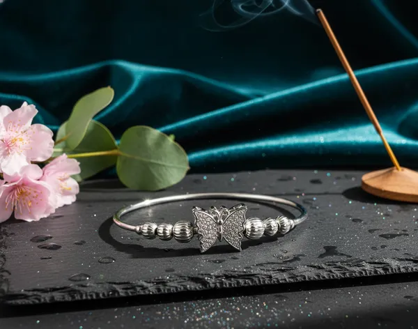 Taru_Silver_Plated_Anti_Tarnish_Butterfly_Bracelet