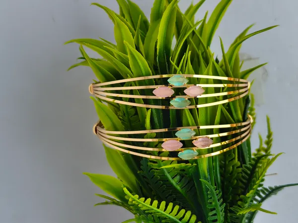 Set_of_2_Medha_Modern_Minimalist_Design_Pastel_Stones_Anti_Tarnish_Bracelet
