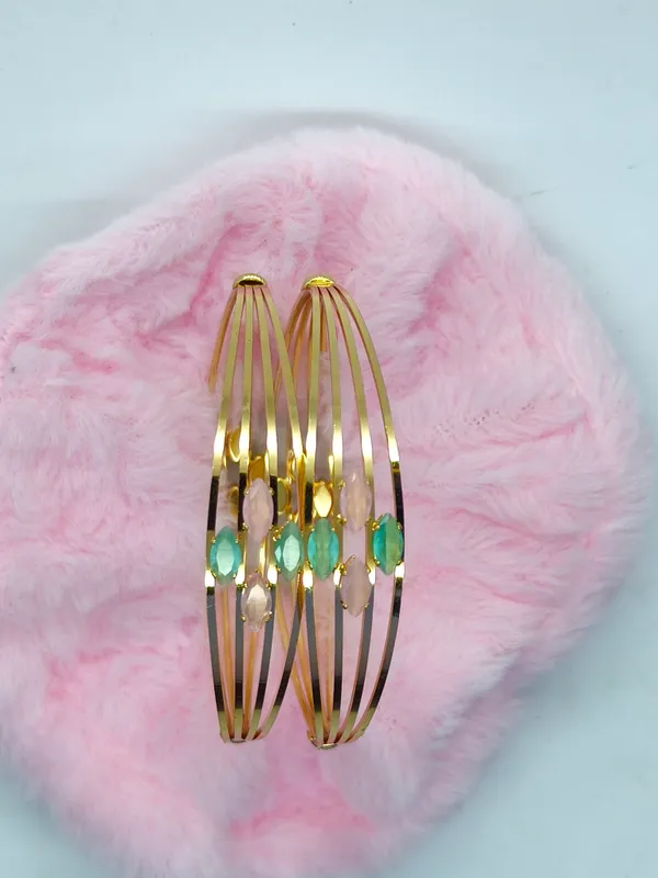 Set_of_2_Medha_Modern_Minimalist_Design_Pastel_Stones_Anti_Tarnish_Bracelet