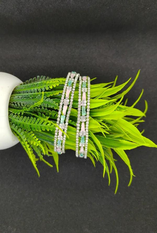 Renuka_Bangle_|_Silver_Plated_|_Multicolor_American_Diamond_|_Set_of_2