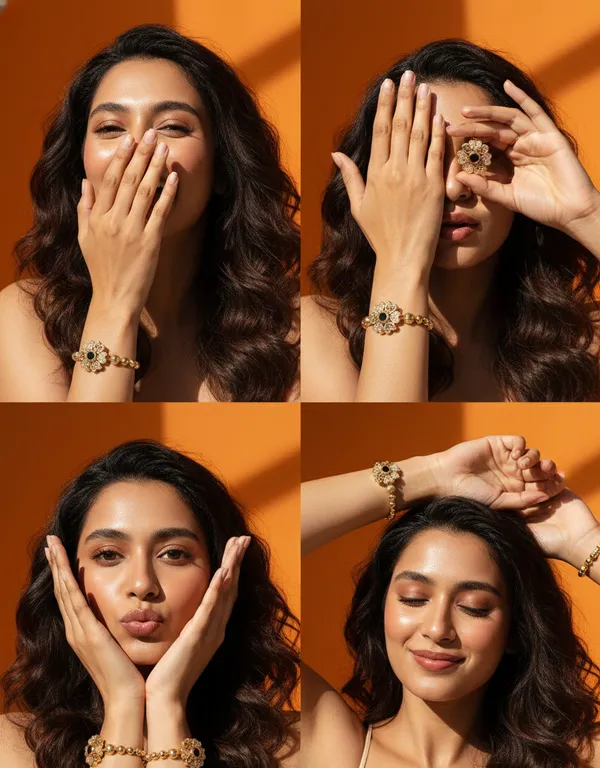 Ritika_Gold_Plated_Anti_Tarnish_Flower_Bracelet