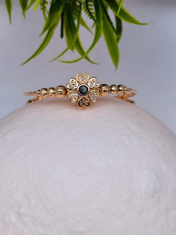 Ritika_Gold_Plated_Anti_Tarnish_Flower_Bracelet