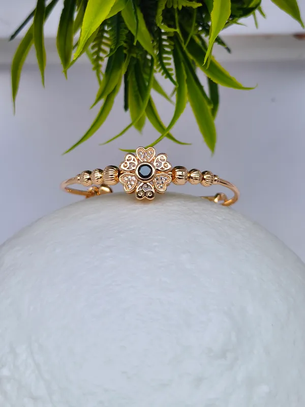 Ritika_Gold_Plated_Anti_Tarnish_Flower_Bracelet