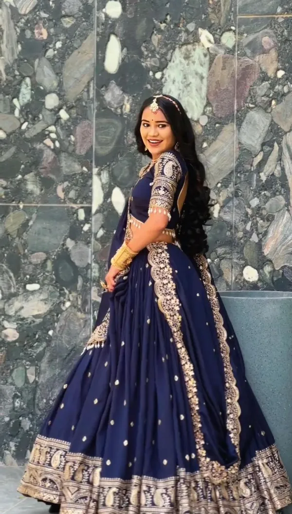 Blue_Faux-Fur_Cotton_Lehenga_Choli_For_Women