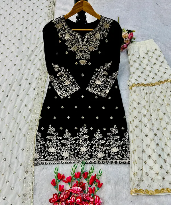 Black_Cotton_Sharara_Suit_For_Women