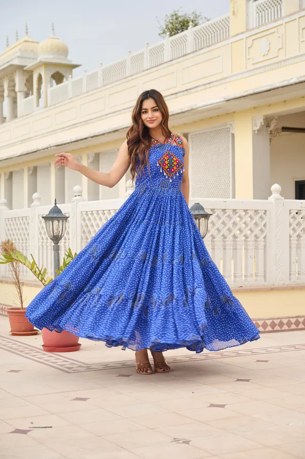 Blue_Georgette_Gown_For_Women