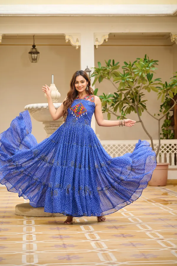 Blue_Georgette_Gown_For_Women