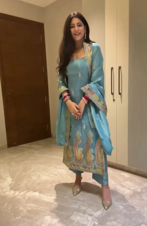 Light_Blue_Chinon_Salwar_Suit_For_Women