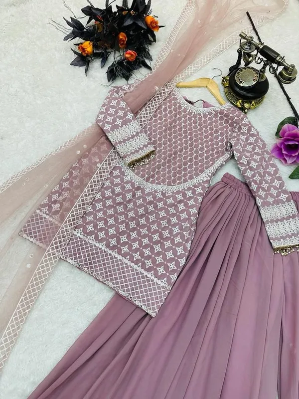 Light_Pink_Faux-Fur_Sharara_Suit_For_Women