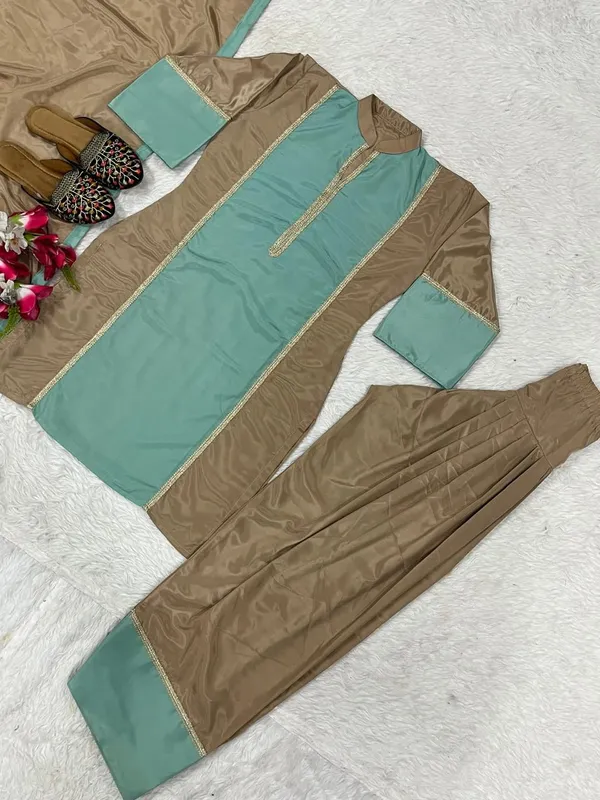 Beige_Satin_Palazzo_Set_For_Women