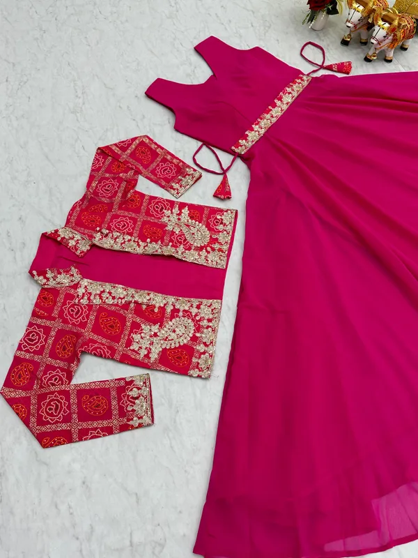 Pink_Faux-Fur_Gown_For_Women