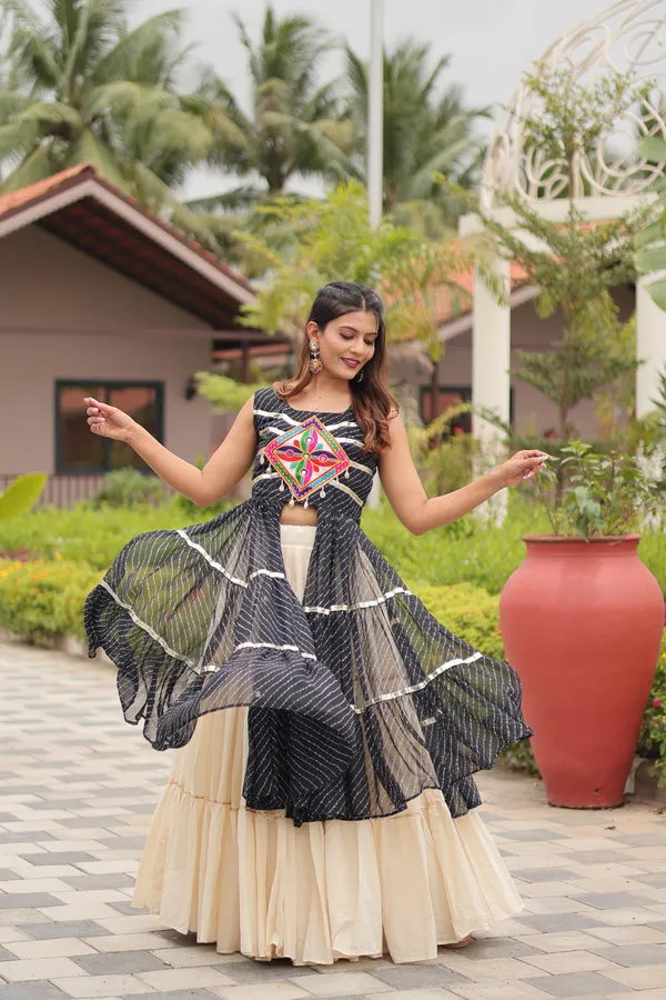 Black_Cotton_Lehenga_Choli_For_Women