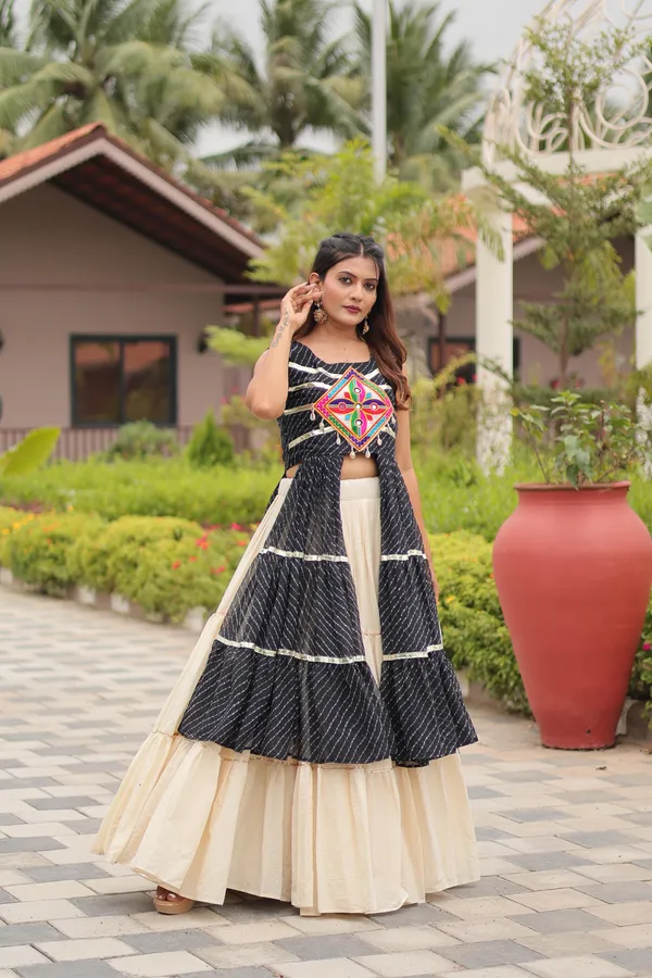 Black_Cotton_Lehenga_Choli_For_Women