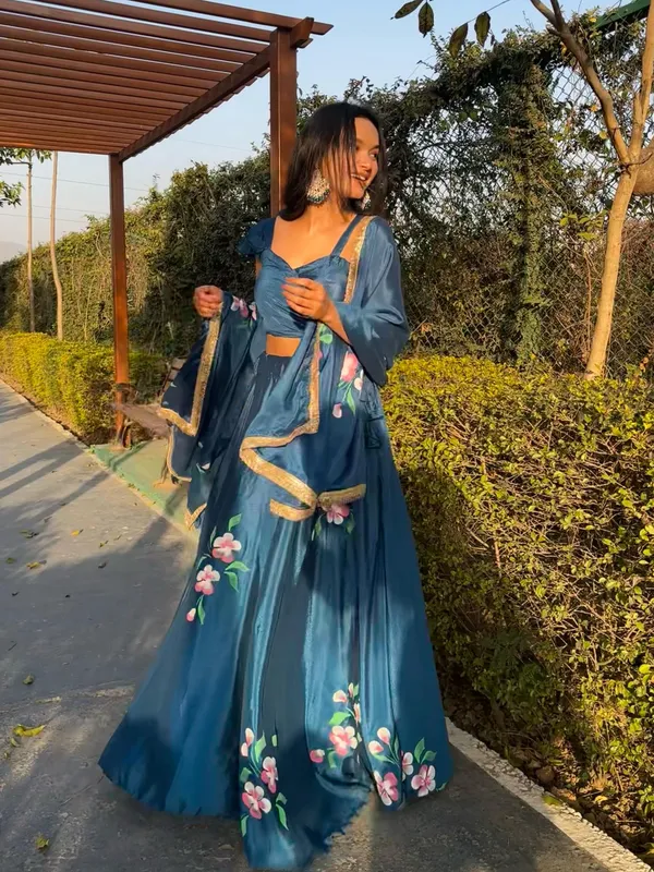 Blue_Canvas_Cotton_Lehenga_Crop_Top_For_Women