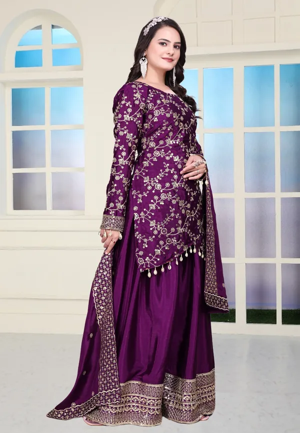 Multicolor_Chinon_Salwar_Suit_For_Women