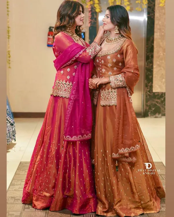 Orange_Silk_Lehenga_Crop_Top_For_Women