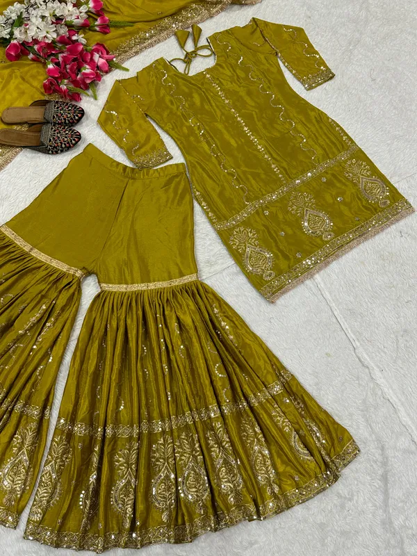 Green_Silk_Sharara_Suit_For_Women